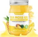 ים רך Moss Gel Pineapple Flavored 12 OZ - Wild Built Irish Sea Mossss Gel אורגני Raw 92 מינרלים ווויטמינים שאינם GMO Gluten-Free Vegans Imm Thyroid Digestive תמיכה