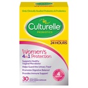 Culturelle Probiotics for Women with Prebiotics - 4in-1 עבור Vaginal, Digestive, Urinary & Immune Health - pH Balance, Bloating & Gas Relief - Daily Vegetarian כמוסות, Non-GMO - 30 Count Count Count