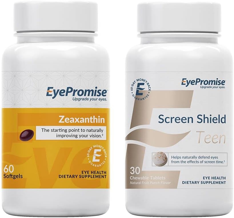 EyePromise Zeaxanthin עין ויטמין ו- Screen Shield Teen Chewable Eye