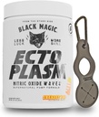 Black Magic Ecto Plasm - שריבת פופ - Handcreate Pumpiter Igniter, הידרציה מוגברת וחילוניות (400g, 20 Scoops) עם Enbanc Health Keychain