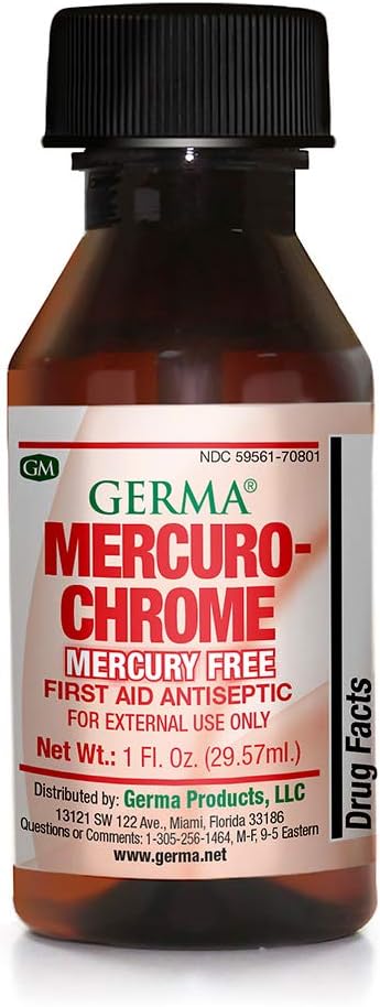 Germa Mercuro-chrome מרקורי חינם עזרה ראשונה
