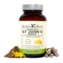 Herbal Roots סנט ג'ונס Wort קפסולות | 450 מ"ג לשרת | Pure St. John's Wort with No Binders or Fillers non GMO | 60 קפסולות טבעוניות