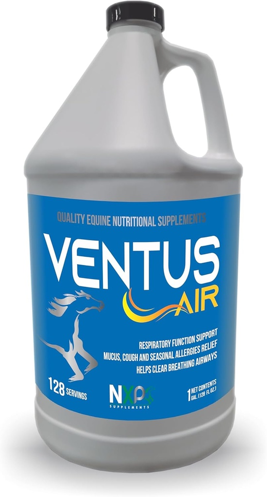 Ventus Air - Breathing Support Mucus Cough Allergies תוסף לסוסים על ידי תוספי NXP - 1 Gallon (128 oz)