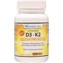 Wonder Laboratories ויטמין D5,000 IU, ויטמין D3 + K2 תומך במערכת חיסונית בריאה, חיונית עבור עצמות חזקות, בריאות לב, והפצת קלוריות, 120 טבליות