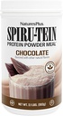 NaturesPlus SPIRU-TEIN, שוקולד - 2.1 lb, Pack של 2 - גידול חלבון מבוסס צמחי - non-GMO, Vegetarian, Gluten Free - 68 מנות שלמות