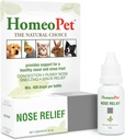 HomeoPet Nose Relief, Safe and Natural Sinus תוסף עבור חתולים, כלבים ובעלי חיים קטנים אחרים, 15 מיליליטר