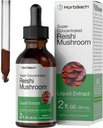 Horbäach Reishi Mushroom לחלץ Tincture | 2 Fl Oz | טיפות נוזליות | Ganoderma Lucidum | Vegetarian, Alcohol Free | Non-GMO, Gluten Free Supplement