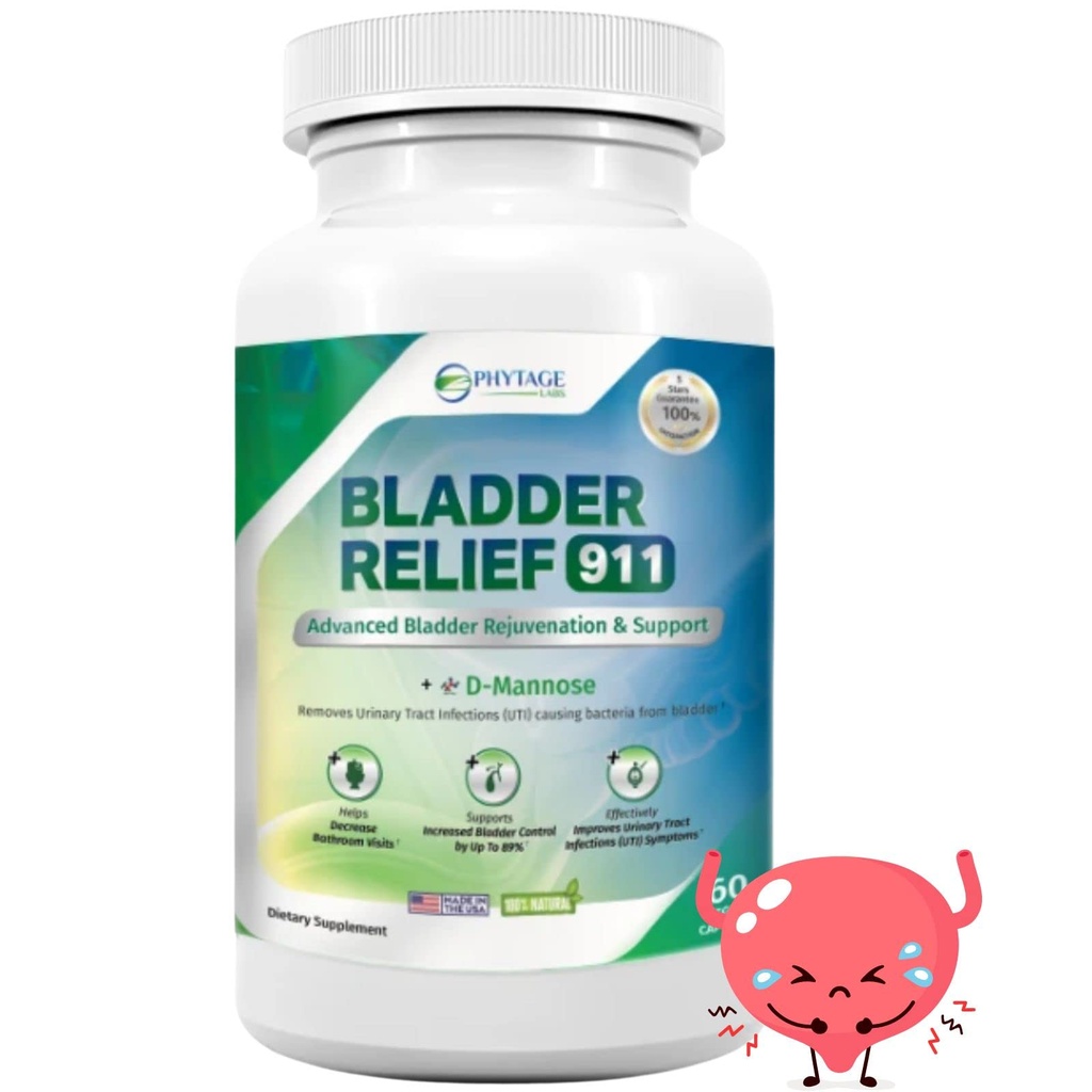 הקלה 911 Detoxifying כוח - עבור גברים ונשים לספק תמיכה Bladder, 60 קפסולות Veggie