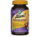 הדרך של הטבע חי! Immune Support*mies with Elderberry Extract, ויטמינים C & D3, Zinc, No Gluten, Grape & Cherry Flavored, 90 חניכיים צמחוניות (Packaging May Vary)