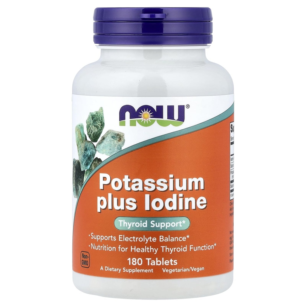 Potassium Plus Iodine 180 טבליות