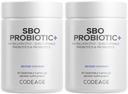 Codeage SBO Probiotics, 100 מיליארד CFUs Per Serve, Multi Strain Soil Based Organisms בלנדר אורגני, Shelf-Stable - 2 Pack