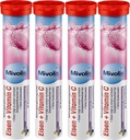 Mivolis Iron + ויטמין C Effervescent טבליות - תוספי תזונה 4 Packs x 20 PCs