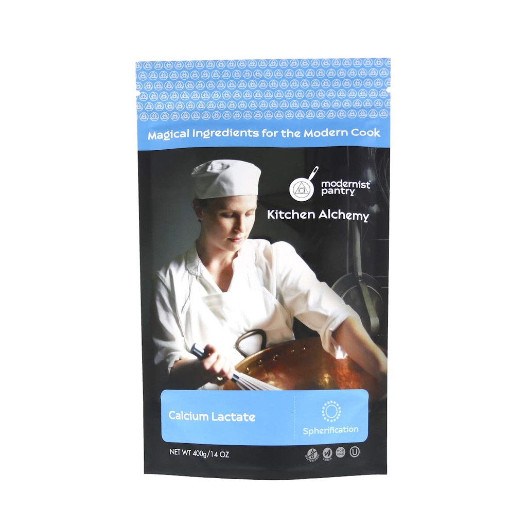 Pure Calcium Lactate ⊘ non-GMO טבעוני OU כשר מוסמך - 400g / 14oz