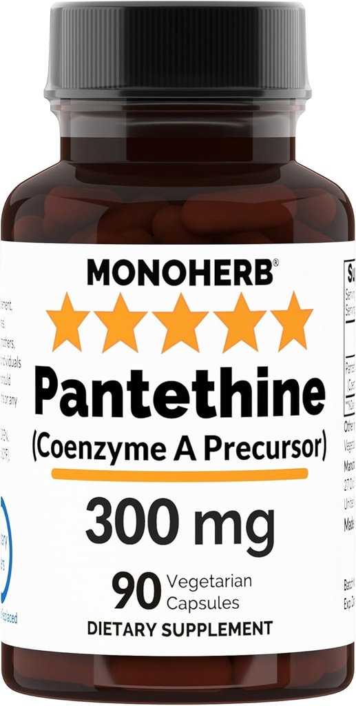 OHERB Pantethine 300 מ"ג לקפסולה - 90 קפסולות צמחוניות