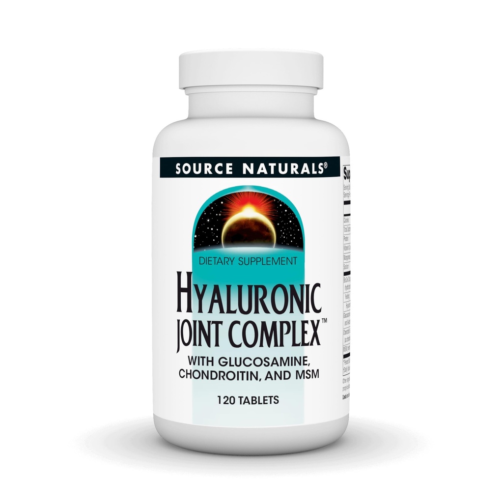 מקור Naturals Hyaluronic Joint Complex with Glucosamine, Chondroitin & MSM תוספת כוח - 120 טבליות