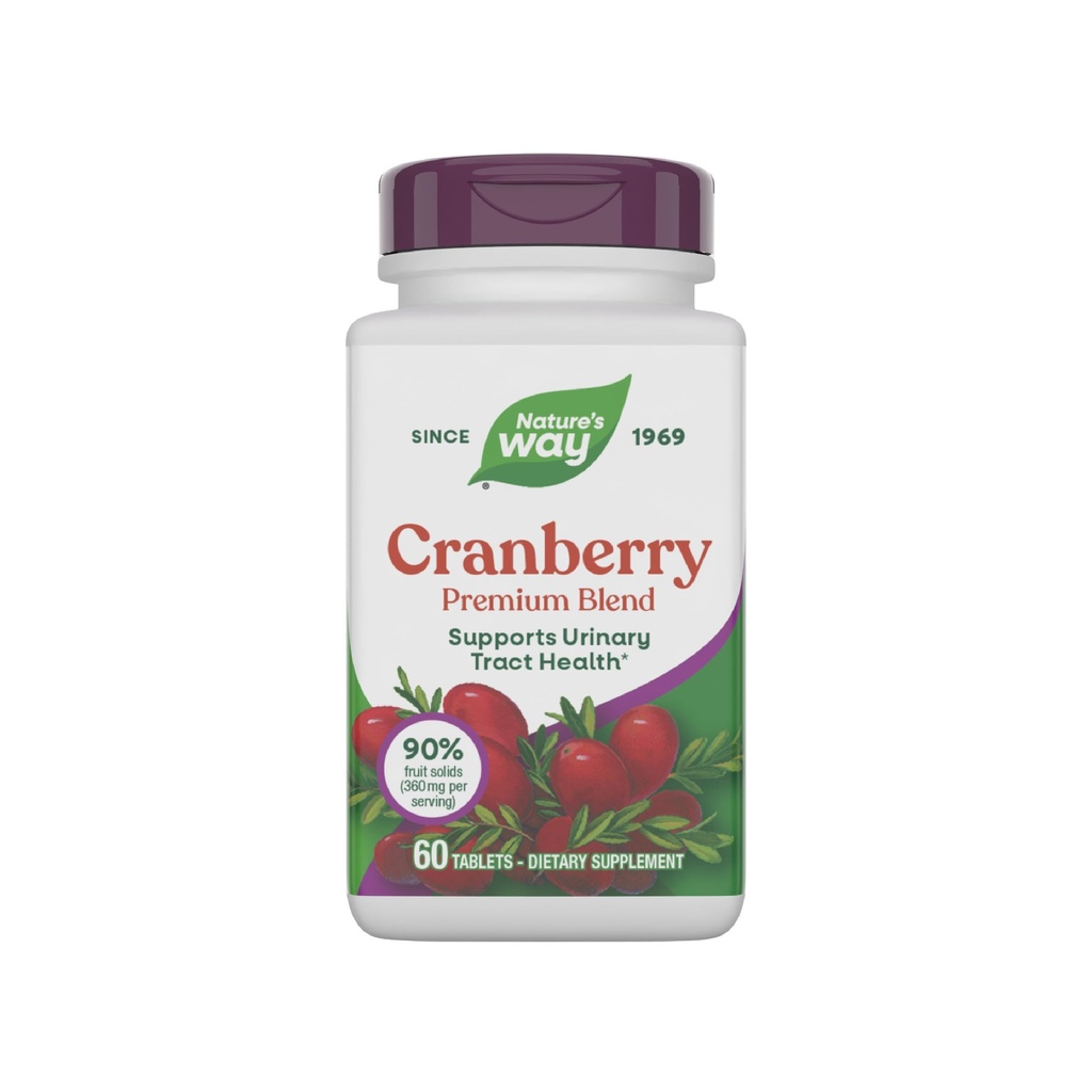 Nature's Way Premium בלנדרברי, Urinary Tract Health Support * תוספת עם ויטמין C, 60 טבליות