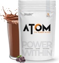 Asitis Nutrition AS-IT-is Atom Whey חלבון 1kg/35.2 עוץ עם Enzymes העיכוליביים | USA Labdoor Certified for Accuracy & Purity | Cafão Latte Flavor | 27g חלבונים Cross-Flow Microfiltered Gluten-Free Gluten-Free Gluten-Free Gluten