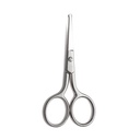 LINGO Premium Manicure Rounded טיפ Scisors Multi-purpose Stainless Steel Cuticle Pedicure Beauty Grooming Kit for Nail, Eyebrow, Eyelash, מייבש עור יבש, Nose Hair 3.5 אינץ'