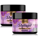 800Mg Shilajit Pure ההימלאיה אורגנית, Shilajit Resin מקסימום Potency Gold כיתה, Shilajit תוספת עם 8-in-1 טבעי בלנדר ו-85+ מינרלים עבור נשים, אנרגיה ותחמושת, 60 גרמות (2 Packs)