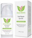 Amara Beauty Cream Gel for Dark Circles and Puffiness with Peptides & Hyaluronic Acid, 0.5 fl. oz.