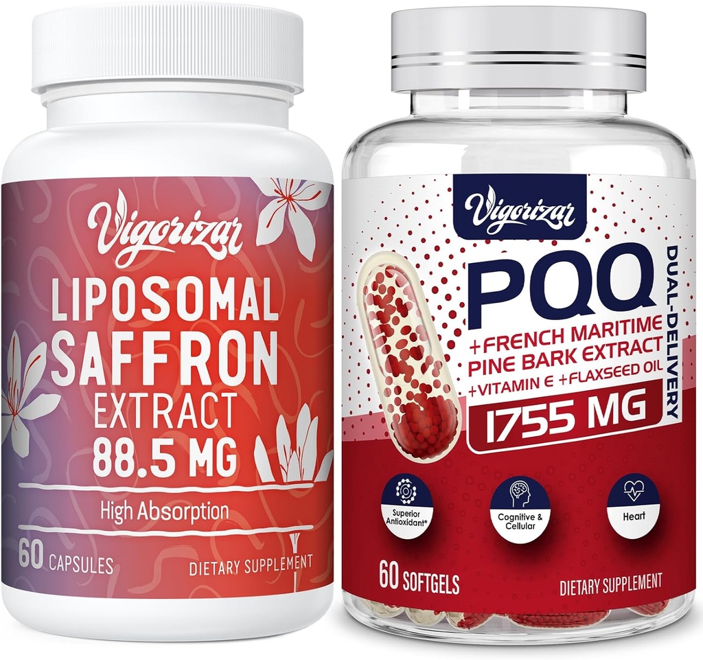 צרפתית הים פין ברק לחלץ 200 מ"ג עם תוספי Liposomal Saffron