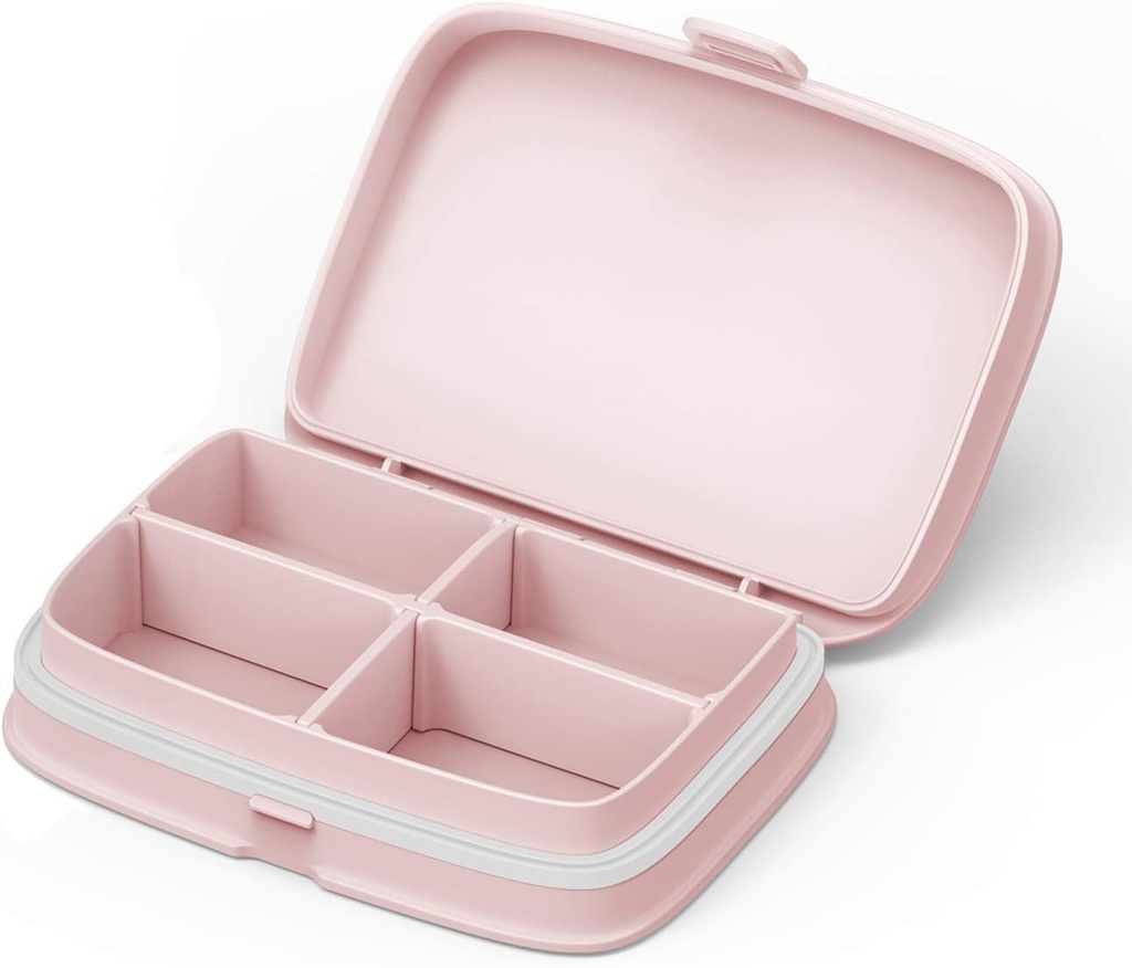Slim Pill Case - Portable PillPSKer with Removable Compartments - Leakהוכחה Pill Holder עבור תרופות יומיות