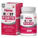 Hemeboost Forte 34.8 מ"ג (696 מ"ג Heme Iron) I 30 טבליות I High Potency Natural Iron תוסף I High Absorption & Gentle על Stomach I Iron Pills for Adults & Safe לשימוש בהריון