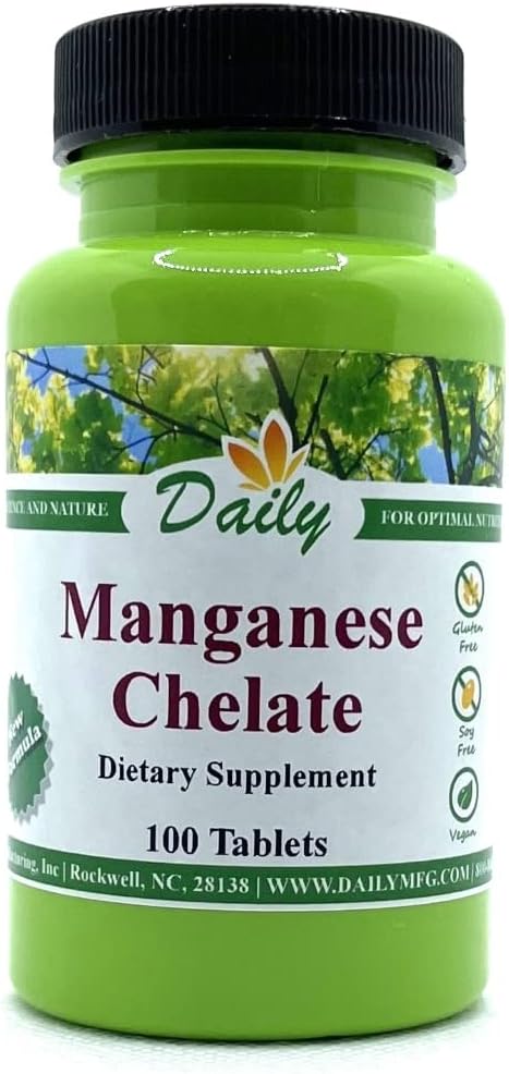 Daily Manufacturing Manganese Chelate (5 מ"ג) 100 טבליות