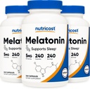 Melatonin 5 מ"ג, 240 קפסולות (3 בקבוקים)