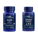 Life Extension Super Ubiquinol CoQ10 עם תמיכה משופרת Mitochondrial ויטמין D ו- K עם Sea-Iodine, ויטמין D3