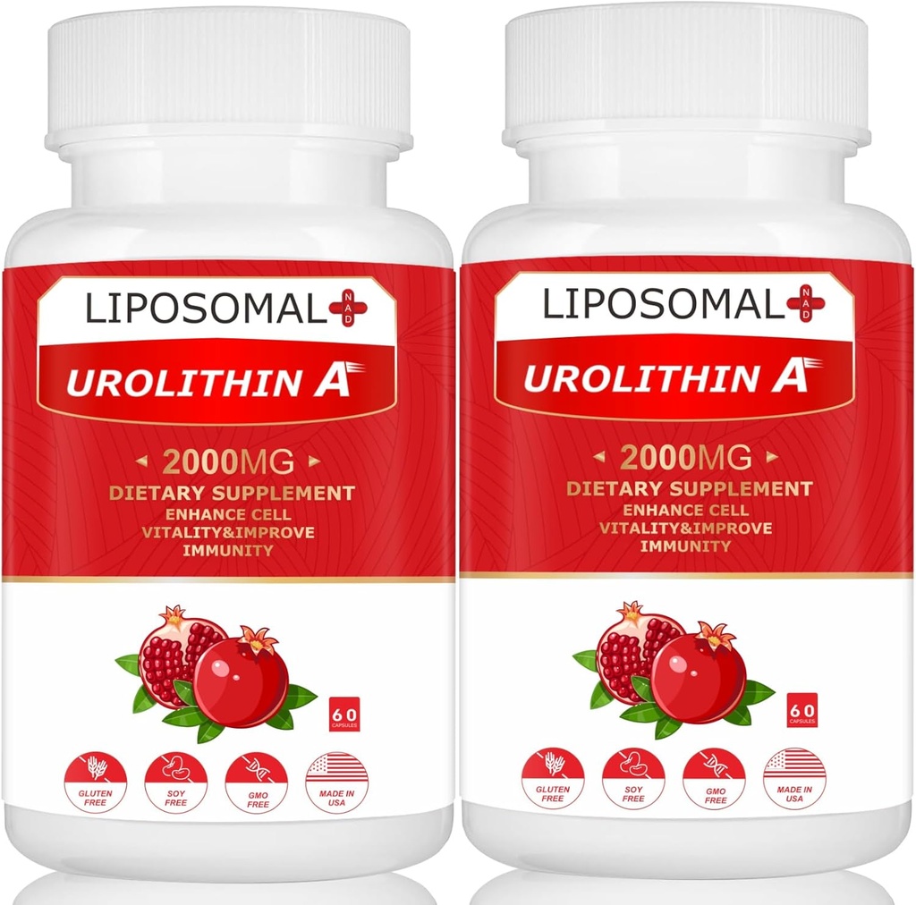 Liposomal Urolithin A תוסף 2000MG לאנרגיה 120 קפסולות