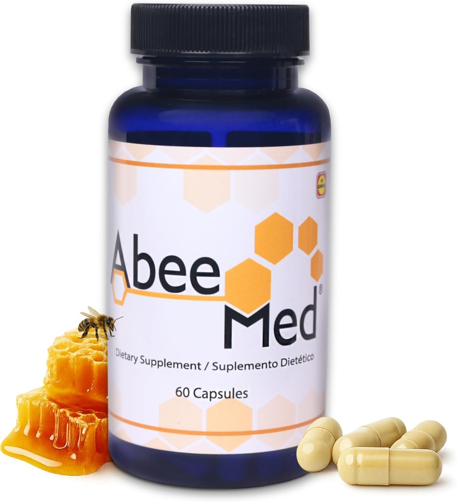 AbeeMed Bee Venom כמוסות - טבעי Apitoxin תוספת w / Manuka דבש - Inflammation & ניידות תמיכה, Joint & השרירים Discomfort - תמיכה Sprains, Bruises ו Strains - 60 Count (30 משרתים)