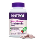 Natrol Melatonin 5 מ"ג טבליות משמעת מהירה, תוספי תמיכה בשינה למבוגרים, Strawberry Flavor, 200 טבליות, עד 200 יום אספקה