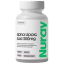 Nuray Alpha Lipoic Acid 300 מ"ג - תוספת אנטי-חמצן עבור הזדקנות בריאה, תומך ייצור אנרגיה, תפקוד עצבי תקין, מטאבוליזם - 60 קפסולות צמחוניות, תוספי תזונה ללא גלוטן