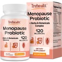 תוספי Menopause לנשים, 120 מיליארד CFU Probiotic, 13-in-1 Herbs & הבוטנים Complex, עבור הורמון Menopause, Hot Flashes, Night Sweats, Mood Swings, Sleep Disturbances, טבעוני, 60 קפסולות.