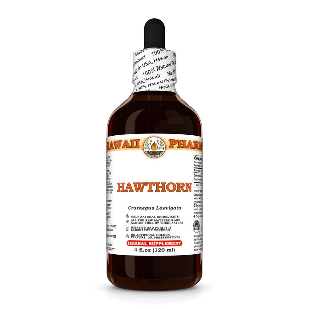 תמצית הותורן, Tincture for Heart, תומך Circulation, מקדם Lipid Balance, Antioxidant Rich, Boosts Immune Power - 4 fl.oz