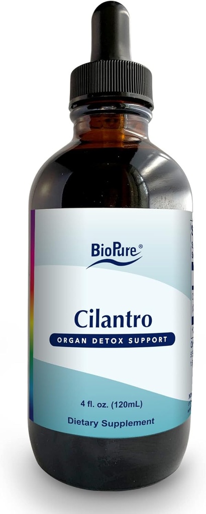 BioPure Cilantro Herbal Tincture - פלט הבוטני פוטנט עשיר ב Phytonutrients ב Beneficial Phytonutrients ופוליפנוולי קומפלקסים התומכים Immune, Detox ניקויse, Gut Health, ו-כלל בריאות - 4 oz oz oz oz oz oz oz oz oz oz oz