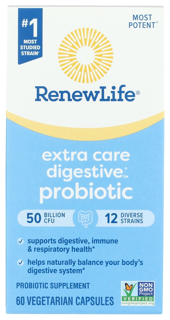 Renew Life Ultimate Plora תוספת טיפול פרוביוטיקה 50 מיליארד, 60 CT