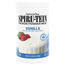 NaturesPlus SPIRU-TEIN, Vanilla - 1.06 lbs - אבקת חלבון Spirulina - ויטמינים ומינרלים לאנרגיה - Vegetarian, Gluten Free - 16 משרתים