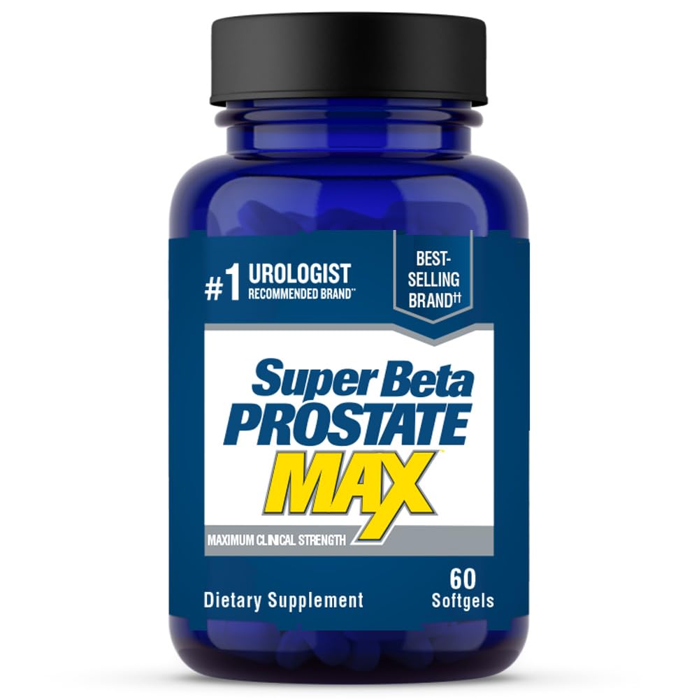 SUPER BETA PROSTATE מקס - Advanced Saw Palmetto Prostate תמיכה תוסף לבריאות גברים, 60ct