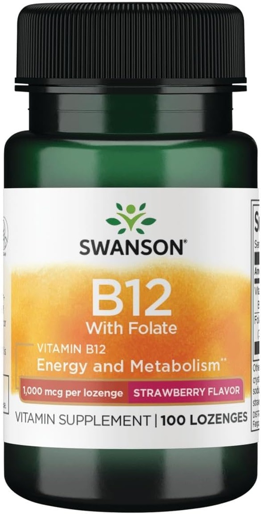 סוונסון ויטמין B-12 Lozenges 1000 mcg 100 Lozenges