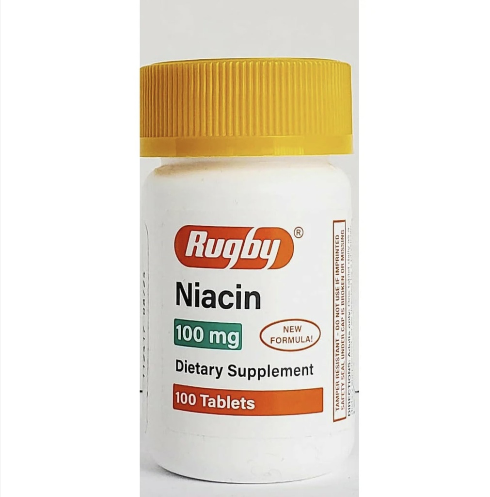 חבילה מיוחדת של 5 -NIACIN TAB 100MG רוגבי 100TB ווטסון Labs, INC (PSI) No Post