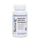 Serra-RX 80,000 SPU Serrapeptase - Acid-Resistant Proteolytic Systemic Enzyme, Non-GMO, Gluten Free, טבעוני, תומך Sinus & Lung Health, 90 ואג כמוסות