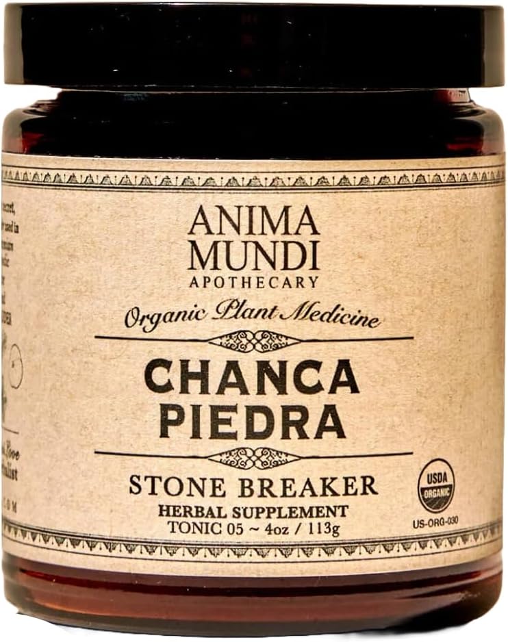 Anima Mundi Apothecary Stone Breaker Chanca Piedra אבקת תה - Wild made צ'נקה Piedra Extract - Liver, Gallbladder & Kidney ניקוי תמיכה (4oz / 114g)
