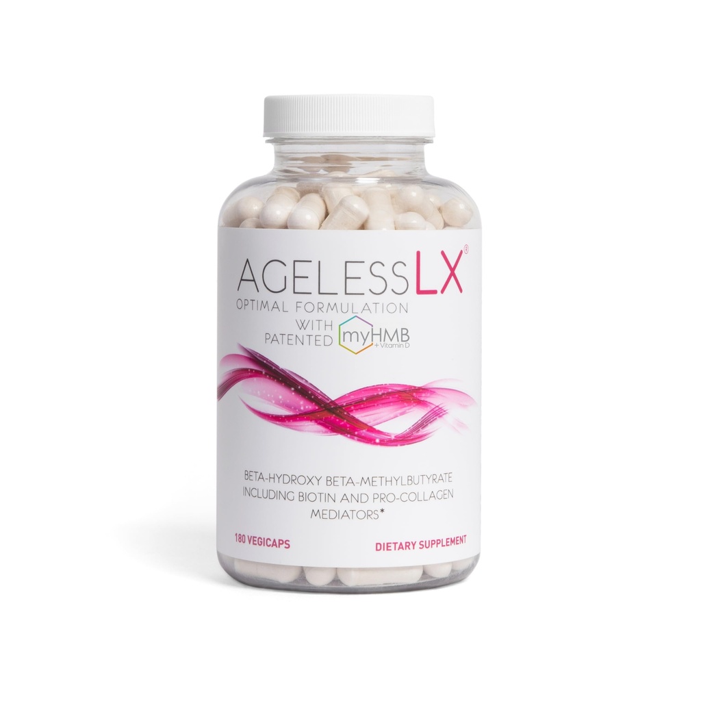 AgelessLX HMB תוספי עבור נשים - coagen Enhancer קפסולות - Anti-Aging עבור 40 + Lean שריר בונה - ביוטין, ויטמין D3 K2 תוסף עבור עור צעיר - 60 משרתים