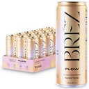 המשקה של BREZ FLOW Lion's Mane Mushroom, 18-Pack, Non-Infused, Fitogens, Relieving, Uplifting, and Social, Sparkling Lemon Elderflower Tonic 12 Fl oz