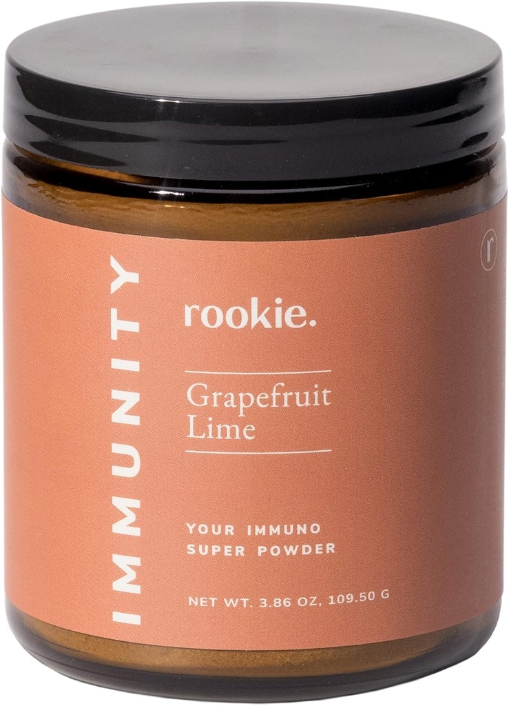 Immunity Diseaseness Preventative Boost אבקה על ידי רוקקי בריאות, כולל ויטמין D, Elderberry, ג'ינג'ר, Natural Wellness Remedy ויטמינים תוסף, Grapeפרי ו Lime Flavor (30 משרת ג'ארד)