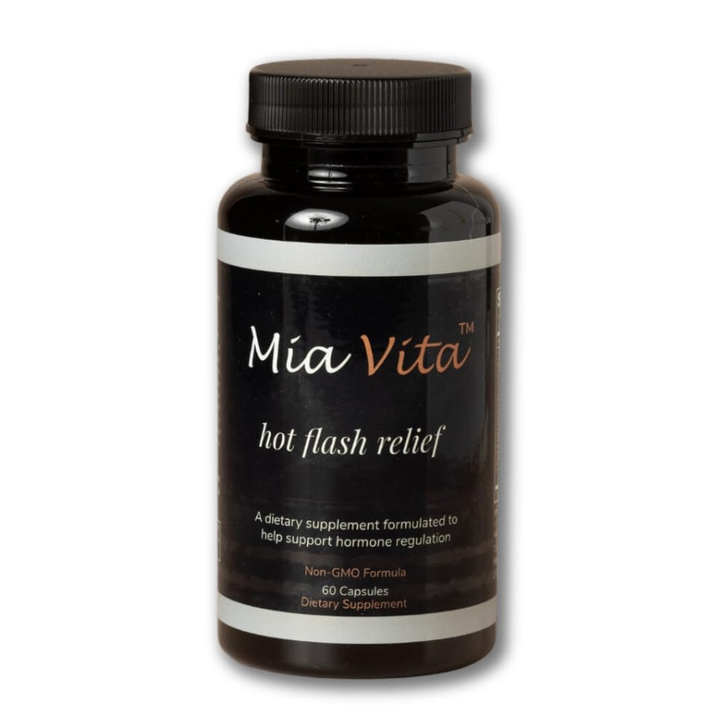 FEMMEPHARMA מיה Vita Hot Flash תוספי עבור Menopause Non-GMO טבעי תקנה עבור Night Sweats Black Cohosh & Dong Quai 60 קפסולות (30 יום אספקה)