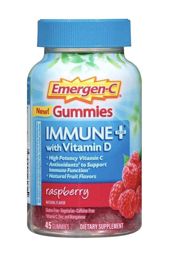 Ammune Plus ויטמין D, Raspberry, 45 חניכיים (Pack of 2)