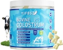 Grass Fed Colostrum תוסף 2000mg, 120 חניכיים סוכר חינם 40% IgG Bovine Colostrum Gummies + Probiotic, Multivitamin Etc for Immune Support, Gut Support, Hair & Skin